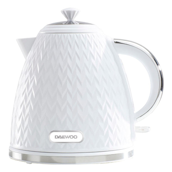 White Argyle 1.7L Jug Kettle