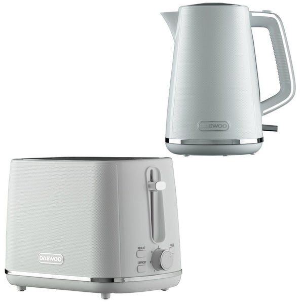 White Stirling Jug Kettle & Toaster Set