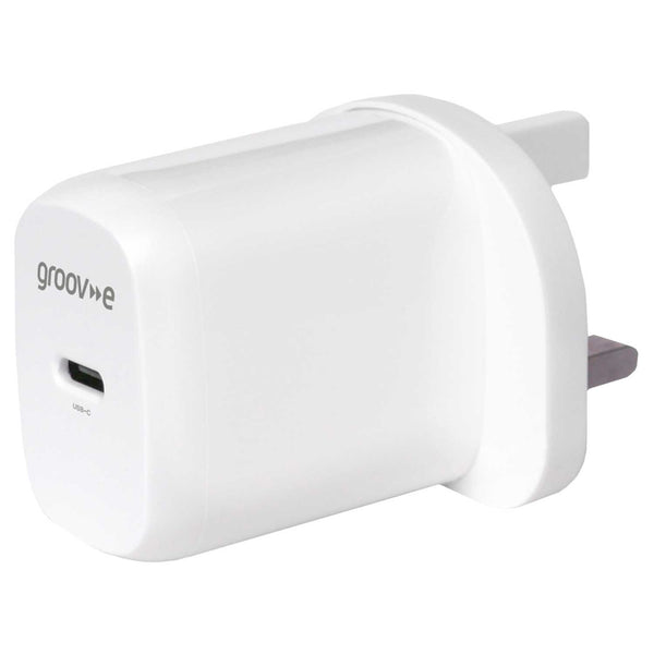 USB-C Mains Charger 20W Power Delivery - White