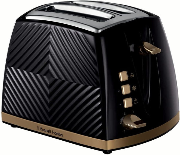 Groove Black Toaster