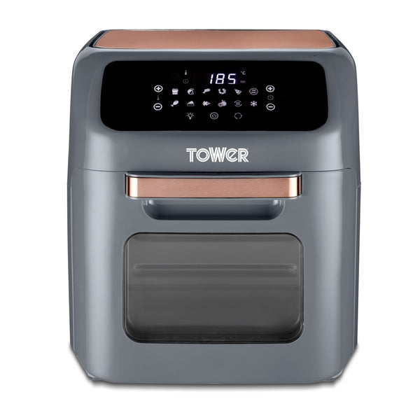 Vortx 12 Litre Air Fryer Oven Grey and Rose Gold