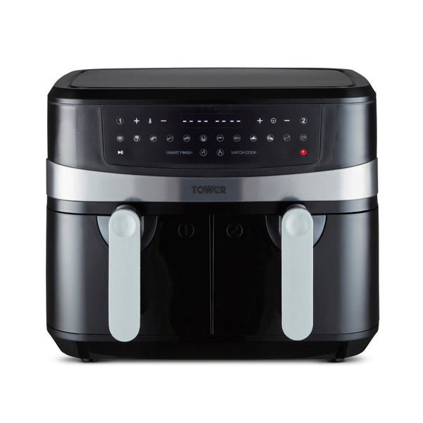 Vortx 9L Dual Basket Air Fryer Digital Black