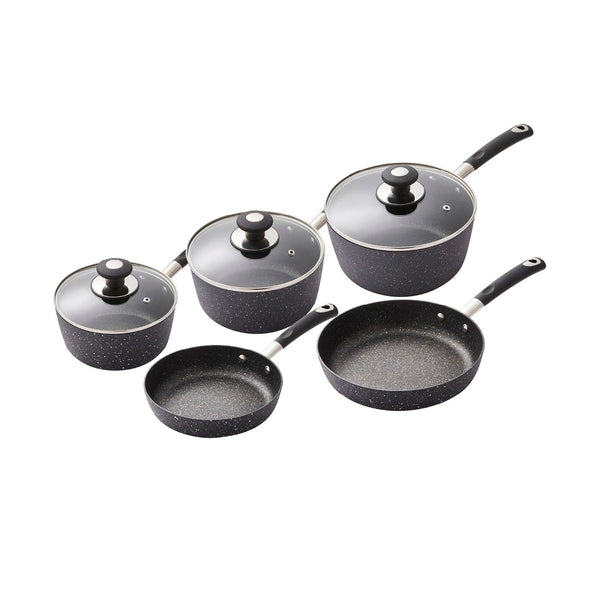 Precision 5 Piece Non-Stick Pan Set Black