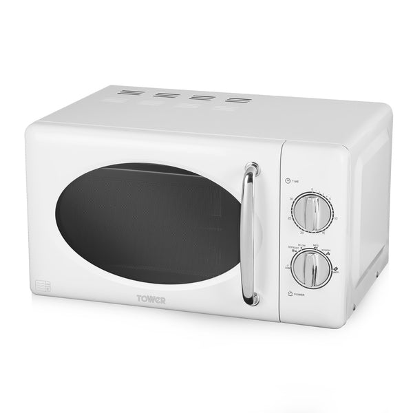 800W 20 Litre Manual Microwave With Stainless Steel Interior