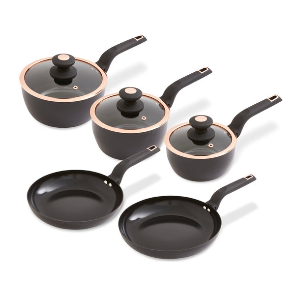 Cavaletto 5 Piece Cookware Set Black