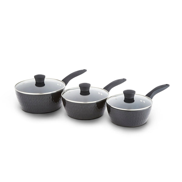 Diamo 3 Piece Saucepan Set