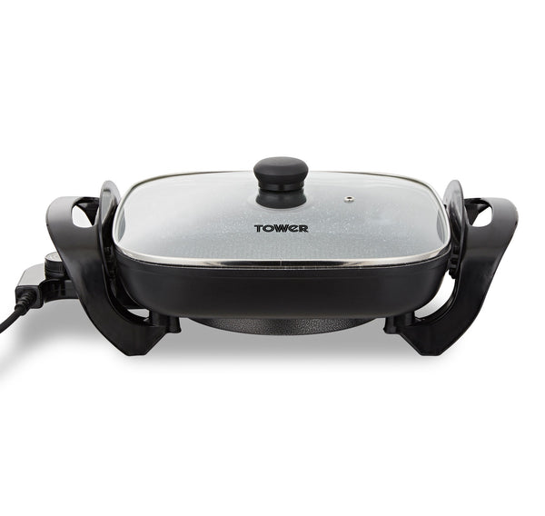 Cerastone Pro 1500W Skillet Electric with Glass Lid