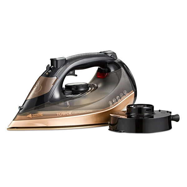 Ceraglide 2800W 360 Cord Cordless Steam Iron Black and Gold