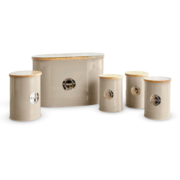 5pce Round Storage set Latte