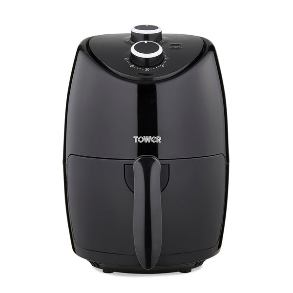 Vortx 2 Litre Manual Single Basket Air Fryer Black