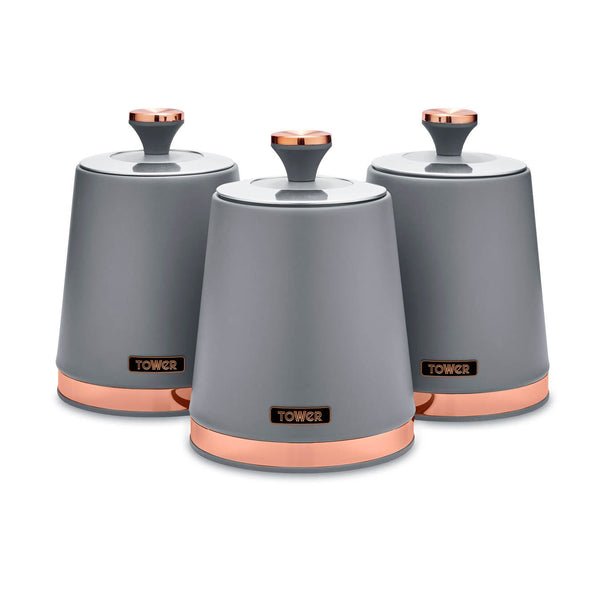 Cavaletto Set Of 3 Canisters