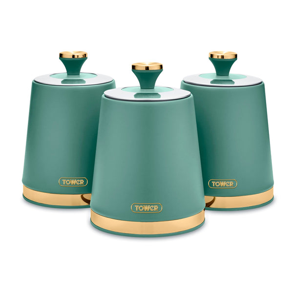 Cavaletto Set of 3 Canisters Jade