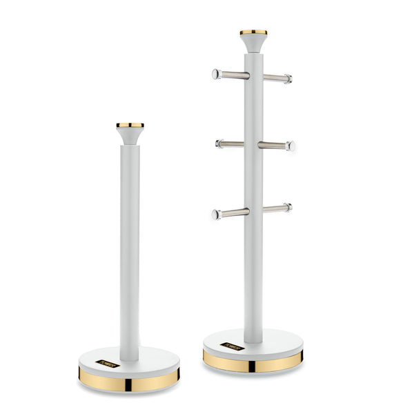 Cavaletto Towel Pole and Mug Tree Set Optic White