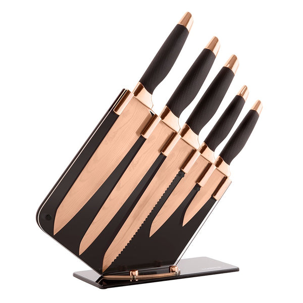 Rose Gold 5 Piece Knife Set