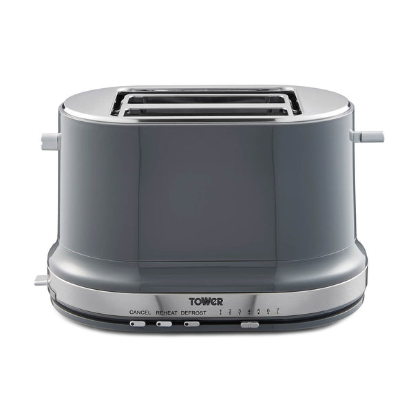 Belle Collection 2 Slice Toaster Graphite with Chrome