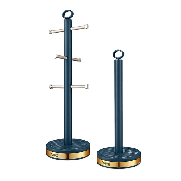 Empire 6 Cup Mug Tree And Towel Pole Set