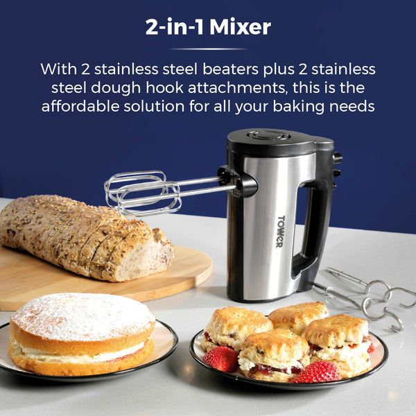 300W Stainless Steel Hand Mixer