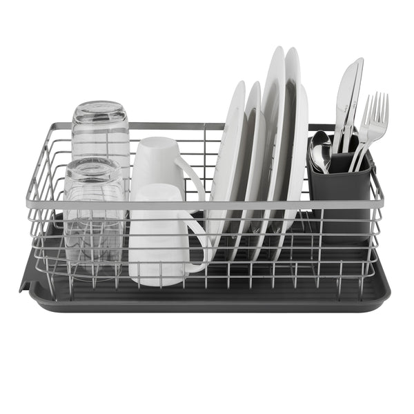 Compact Dishrack w/ Cutlery Holder