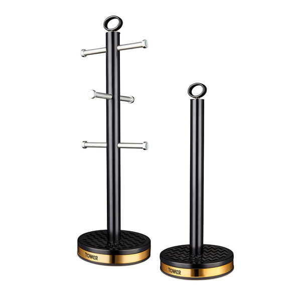 Empire 6 Cup Mug Tree And Towel Pole Set