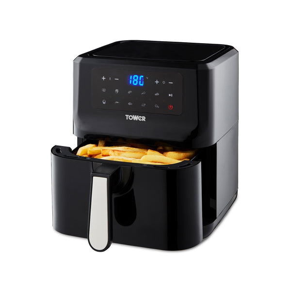 Vortx 5L Digital Single Basket Air Fryer Black