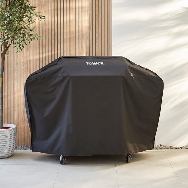 4 Burner Gas BBQ Cover Black