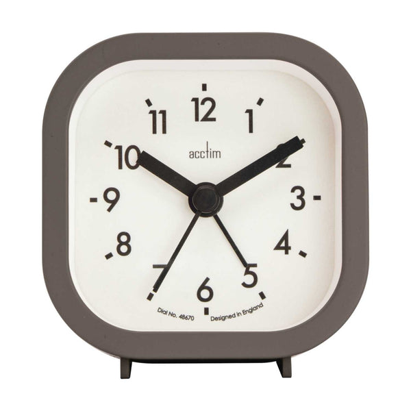 Robyn Square Alarm Clock Grey