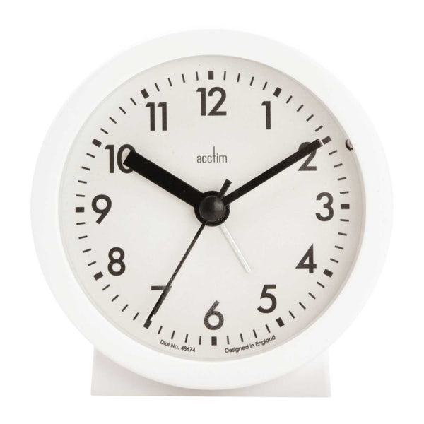 Gaby Alarm Clock in White