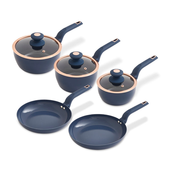 Cavaletto 5 Piece Cookware Set Midnight Blue