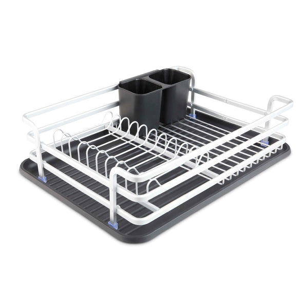 Aluminium Dish Rack with Cutlery Holder