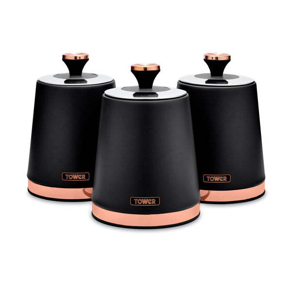 Cavaletto Set Of 3 Canisters