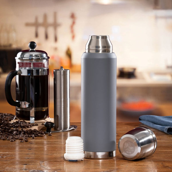 Grey Soft Touch 1L Thermal Flask