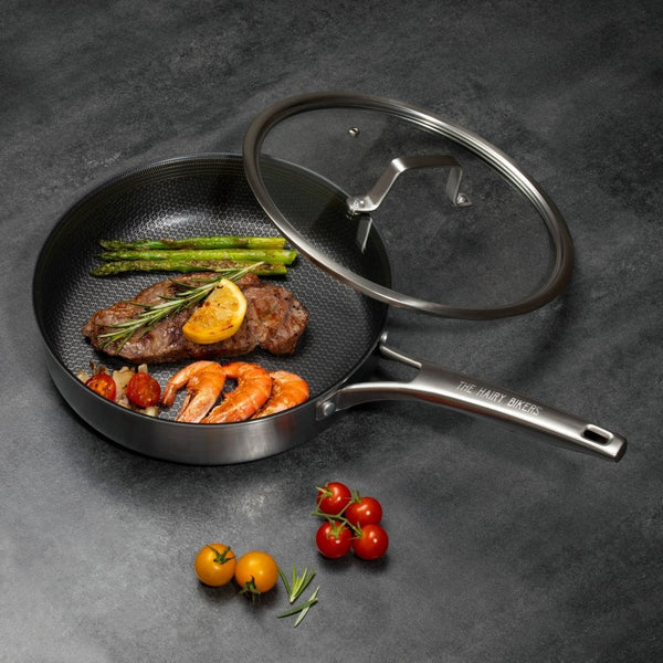 Hairy Bikers HexGuard 26cm Saute Pan with Glass Lid