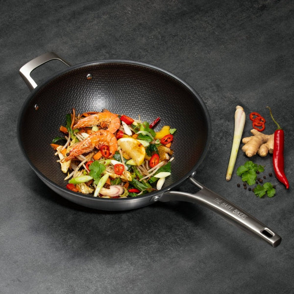 Hairy Bikers HexGuard 30cm Wok Pan