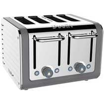 4 Slot Architect Toaster Grey