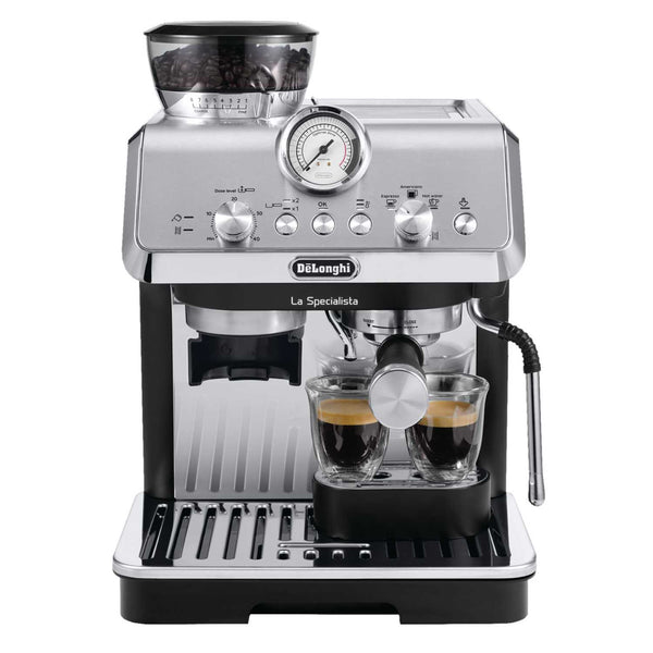 La Specialista Arte Bean to Cup Manual Coffee Machine Silver