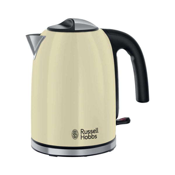 1.7L Colours Plus Jug Kettle Cream with Stainless Steel Accents